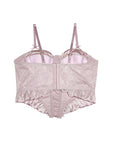 French Court-Style Satin Corset Bra