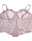 French Court-Style Satin Corset Bra