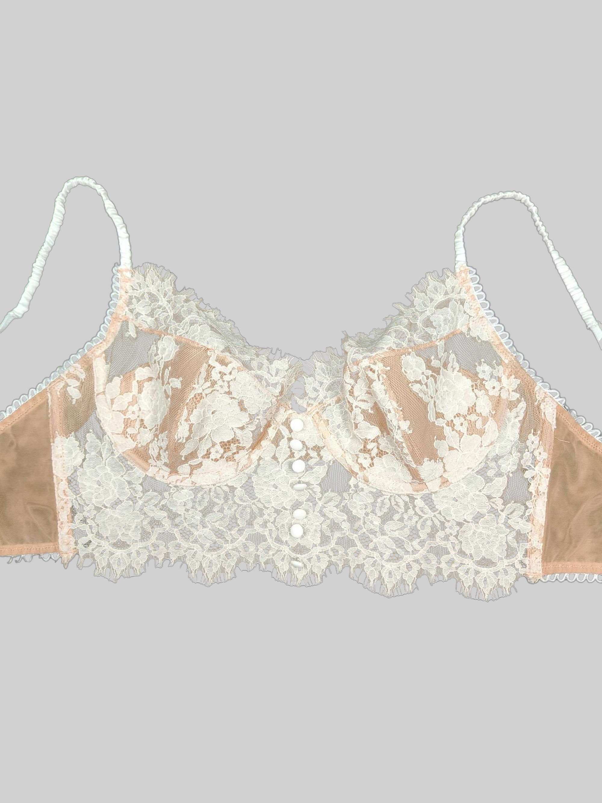 Lace Semi-Sheer Camisole-style Lingerie