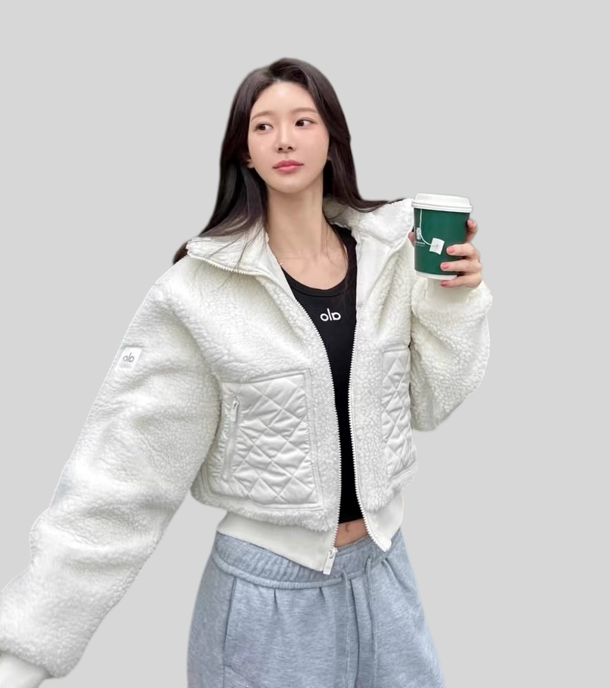 Shearling Patchwork Flight Jacket