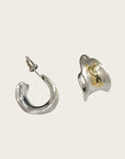 Irregular Letter 925 Silver Stud Earrings