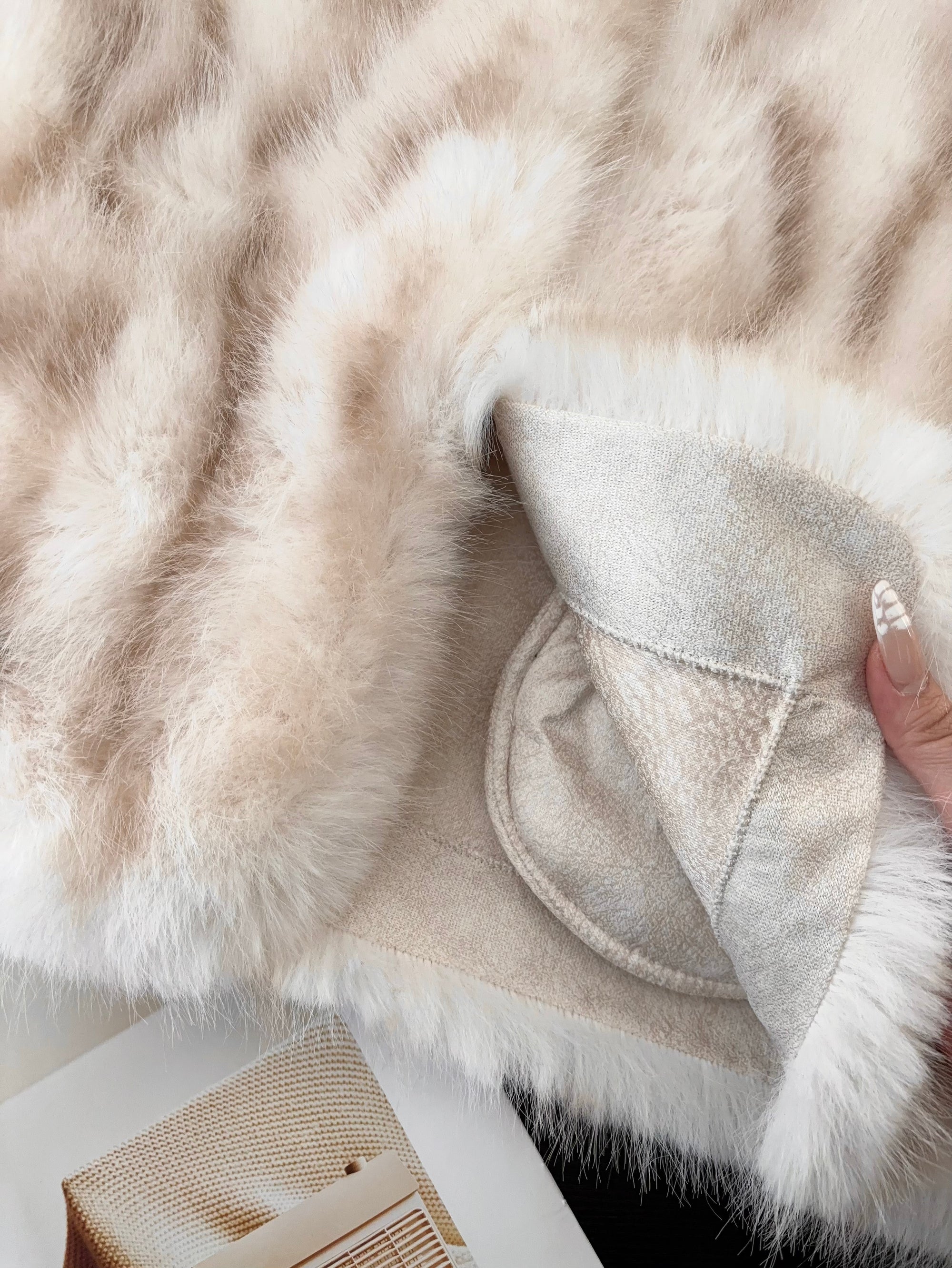 Fox Fur Gradient Vest