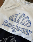 Korean-Inspired Croissant Embroidered Tee