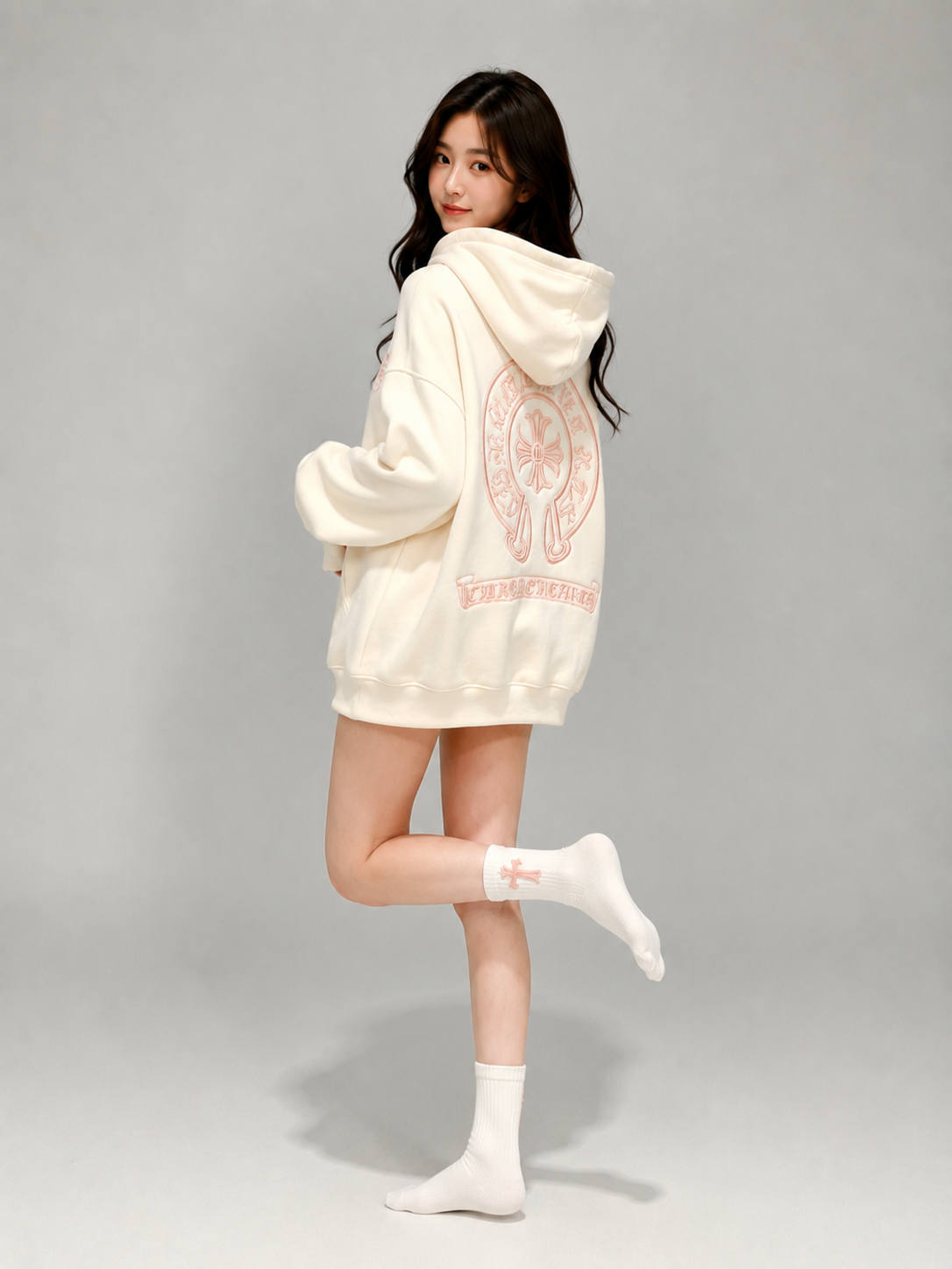 Chrome Hearts Fleece Hoodie + Socks Set