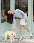 Lake Blue 100% Wool Cardigan