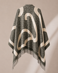 Oversized Double-Sided Cashmere Fringe Wrap