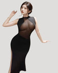 Sheer Seductive Sexy Bodycon Maxi Dress