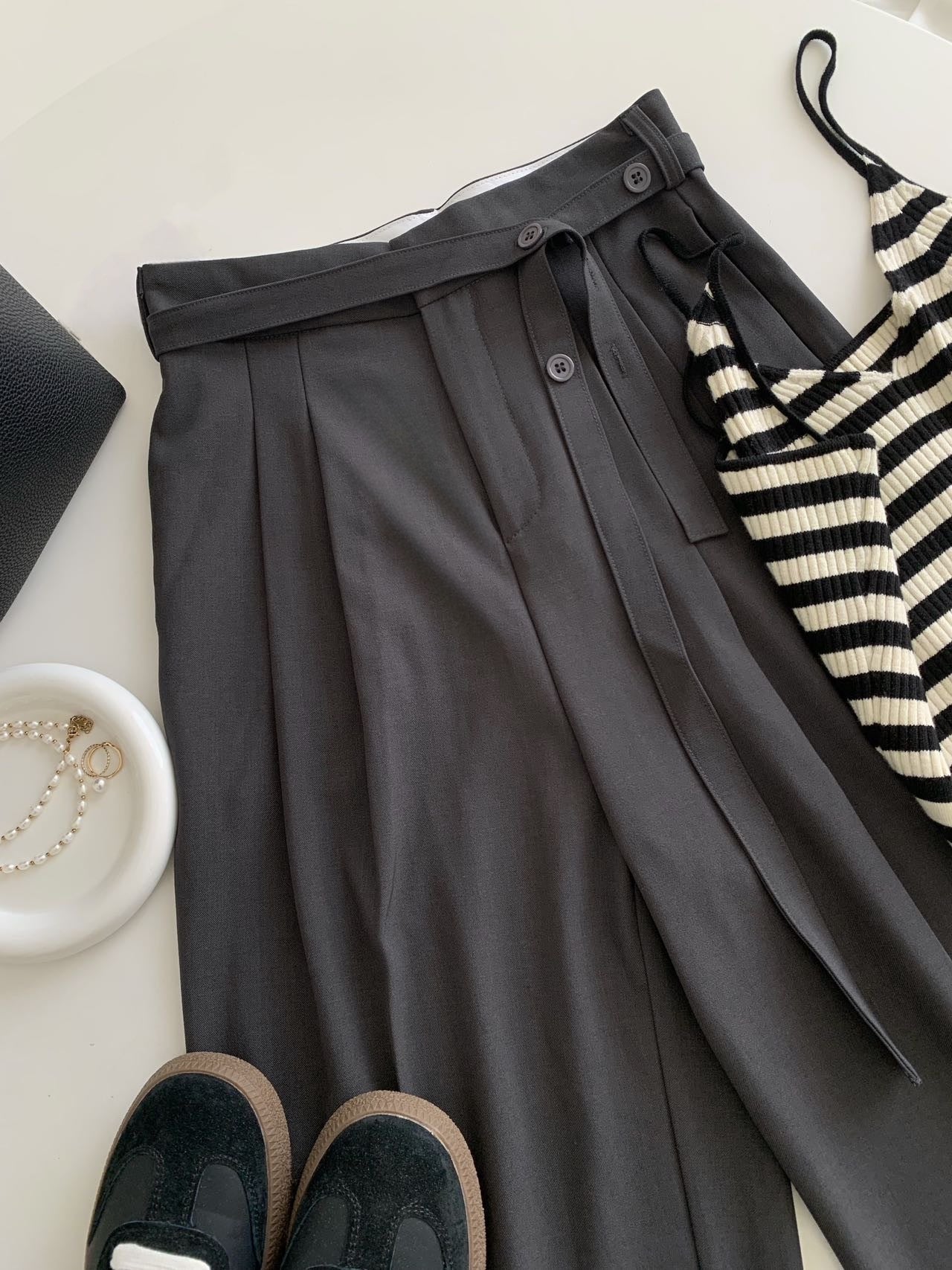 Korean Style Premium Relaxed Trousers