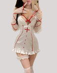 Deep-V Sexy Nurse Costume Set