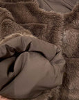 Old-Money Inspired Faux Mink Mid-Length Coat