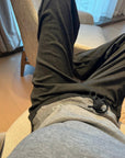 Ultra Draped Loose Straight-Leg “Shaking” Pants