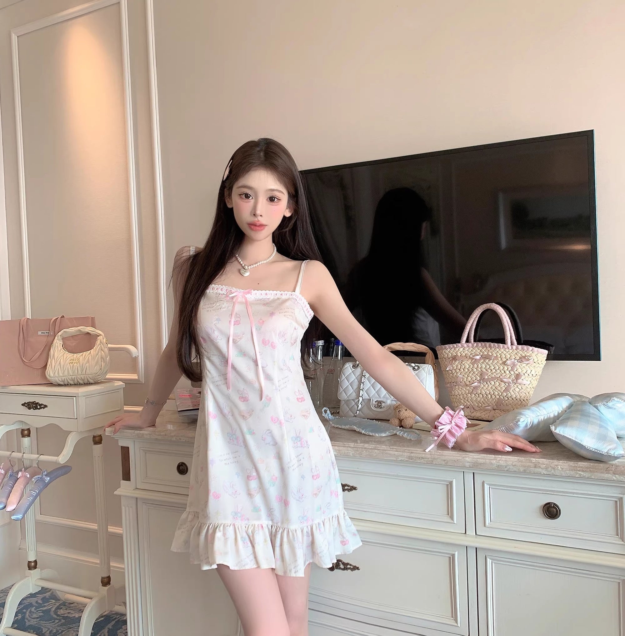 Sweet Japanese-Style Camisole Nightdress