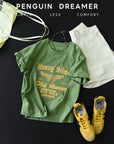 Avocado Green 100% Cotton Vintage Tee
