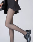 Black Bare-Leg Effect Tights