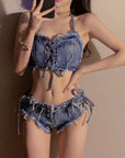 Spicy Girl Denim Bikini 2-Piece Set