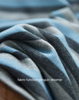 Korean-Style 3D Dachshund Striped Tee