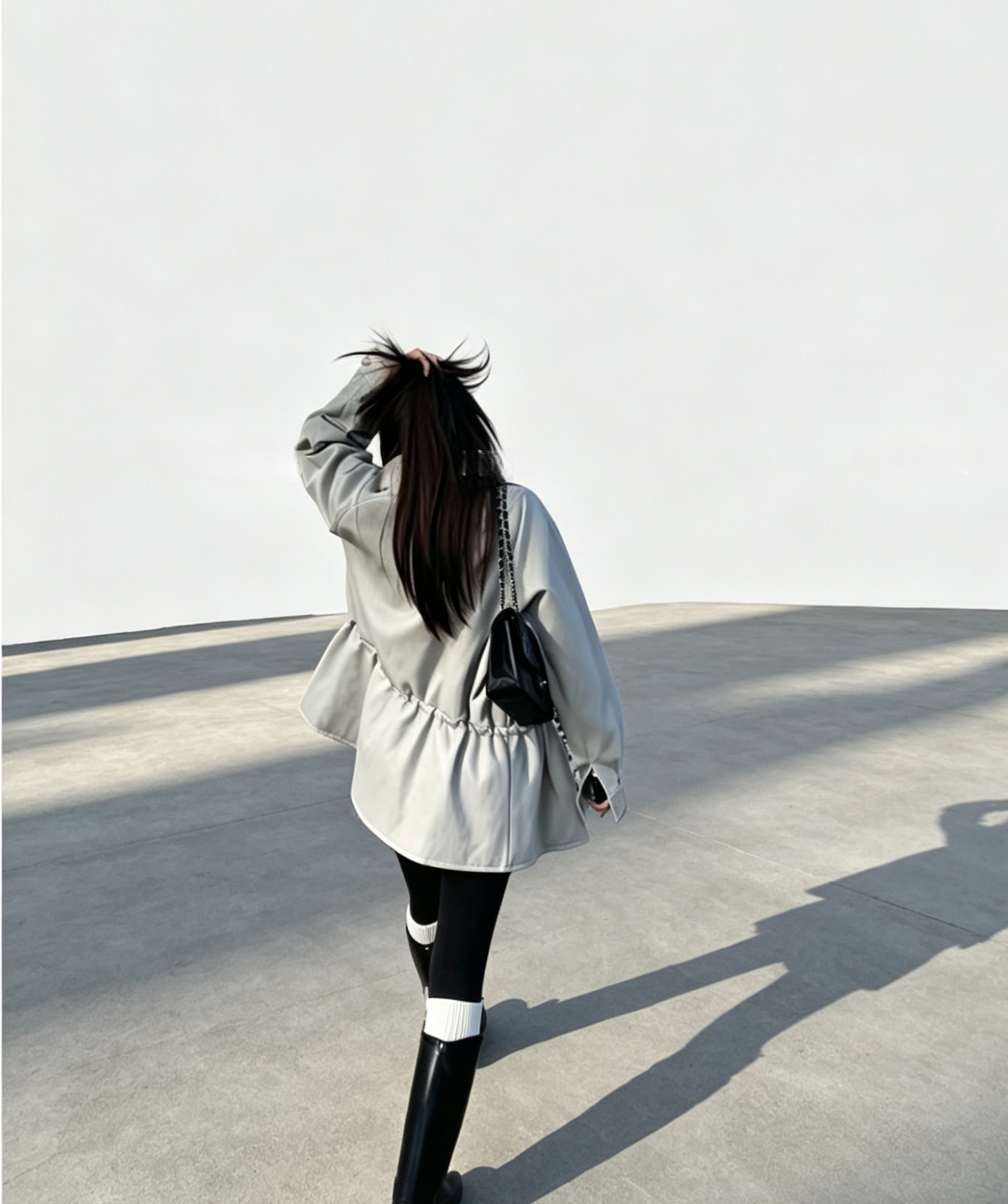 Ultra-Soft Protein Leather Trench Jacket
