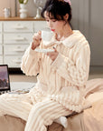 Retro and Sweet Double-Sided Coral Fleece Homewear Set