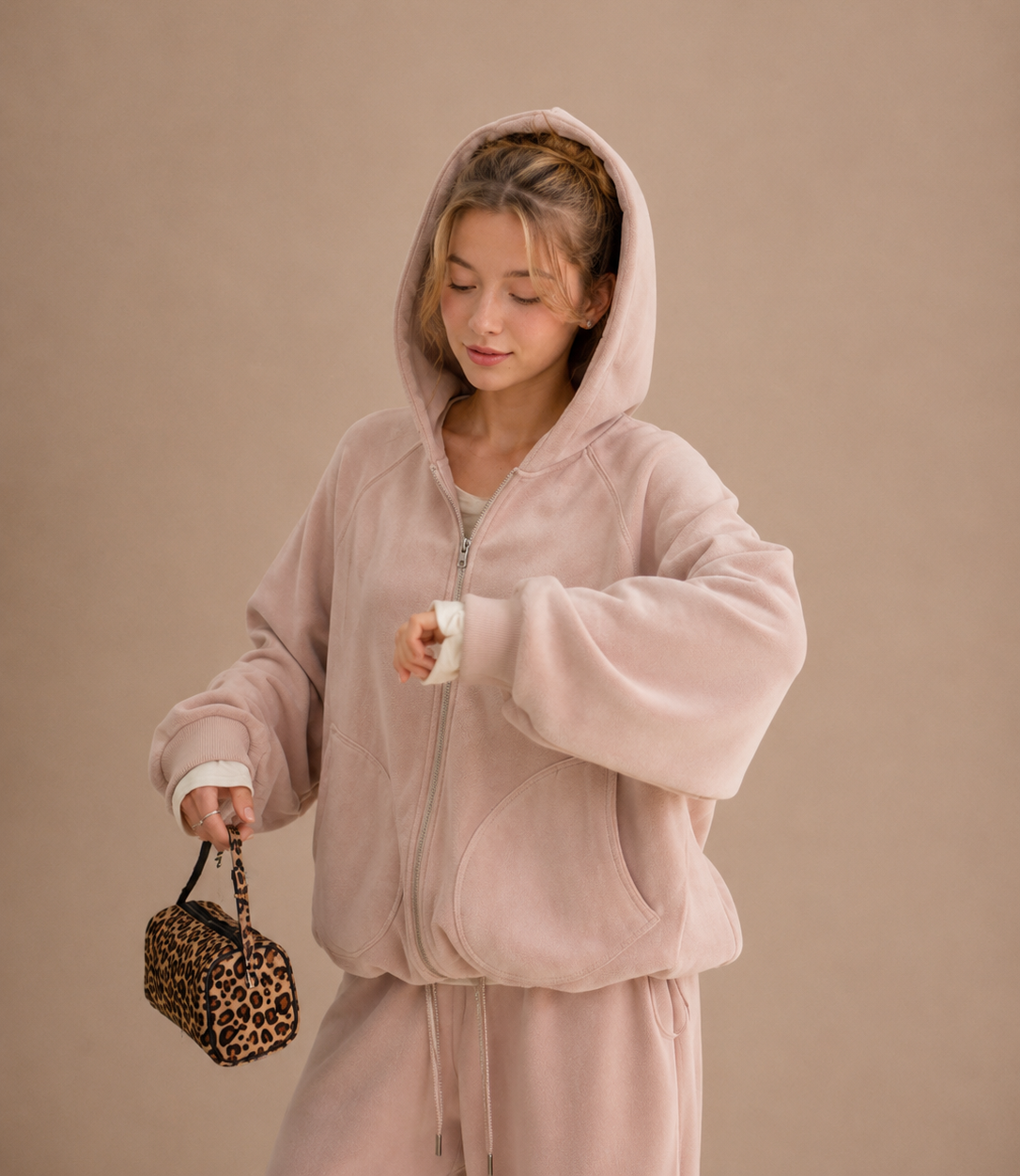 Korean-Style Double-Sided Fleece Lounge Set
