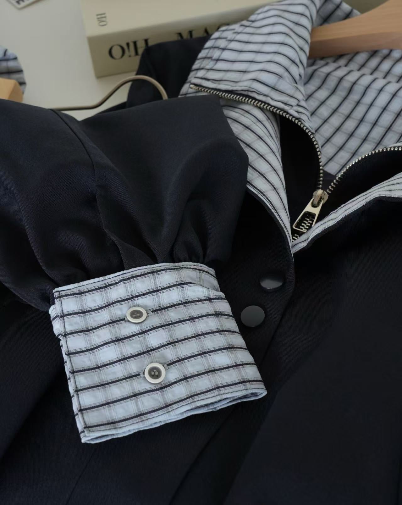 American Vintage Plaid Patchwork Jacket