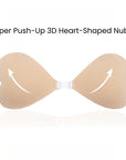 Heart-Shaped 3D Push-Up Nubra for Bikinis