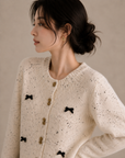 Autumn and Winter Oatmeal Knit Cardigan