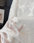 French‑style embroidered jacquard tencel shirt.