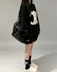 Triomphe Contrast Logo Knit Sweater with socks
