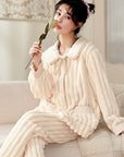 Retro and Sweet Double-Sided Coral Fleece Homewear Set