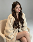 Luxury Faux Mink Fur Jacket