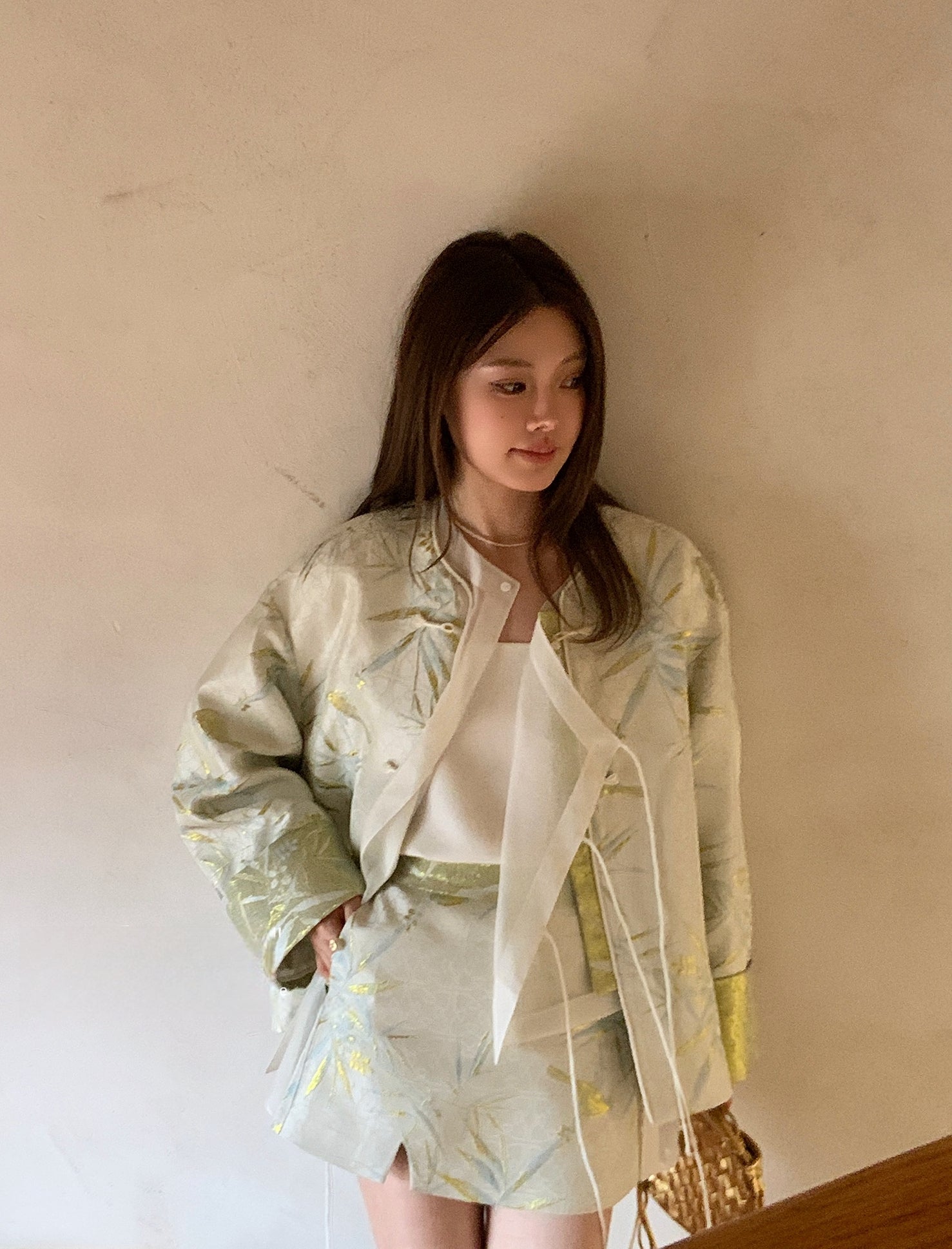 Elegant High-End Chinese-Style Jacket with Traditional Frog Buttons (Skirt Not Included)