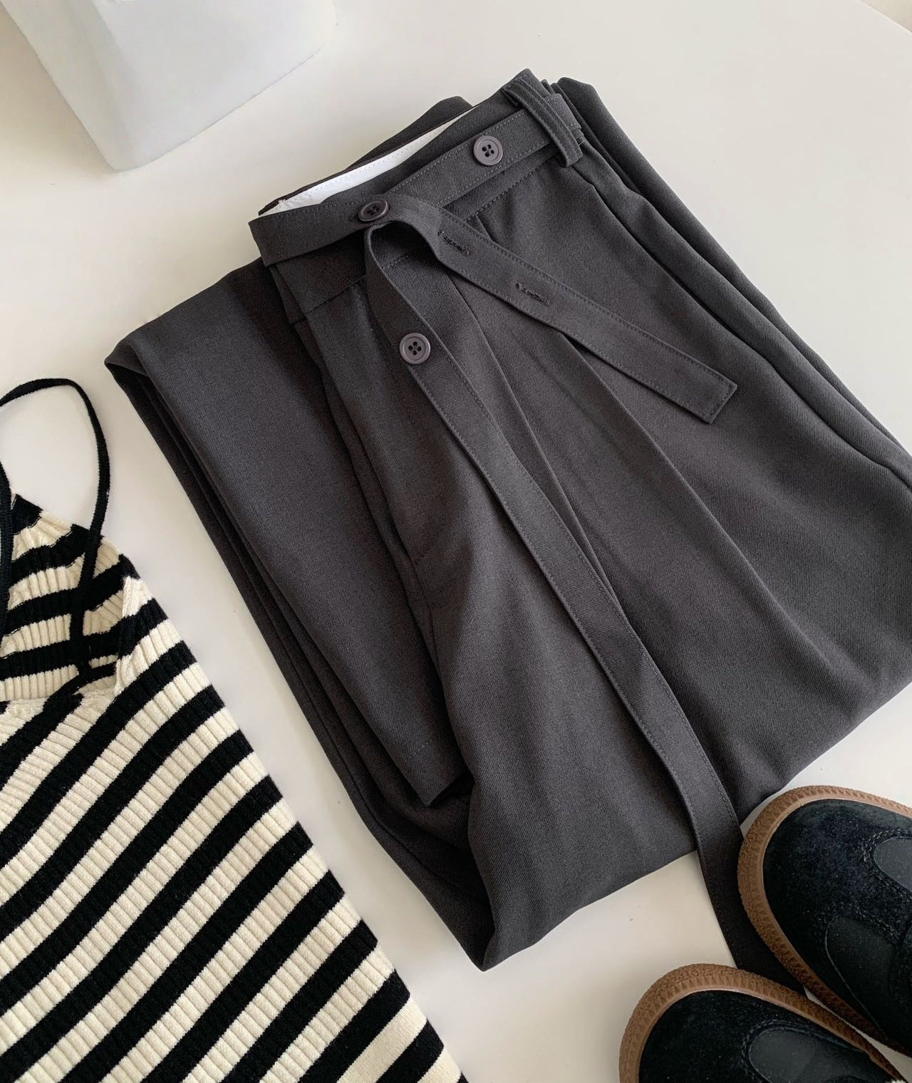 Korean Style Premium Relaxed Trousers