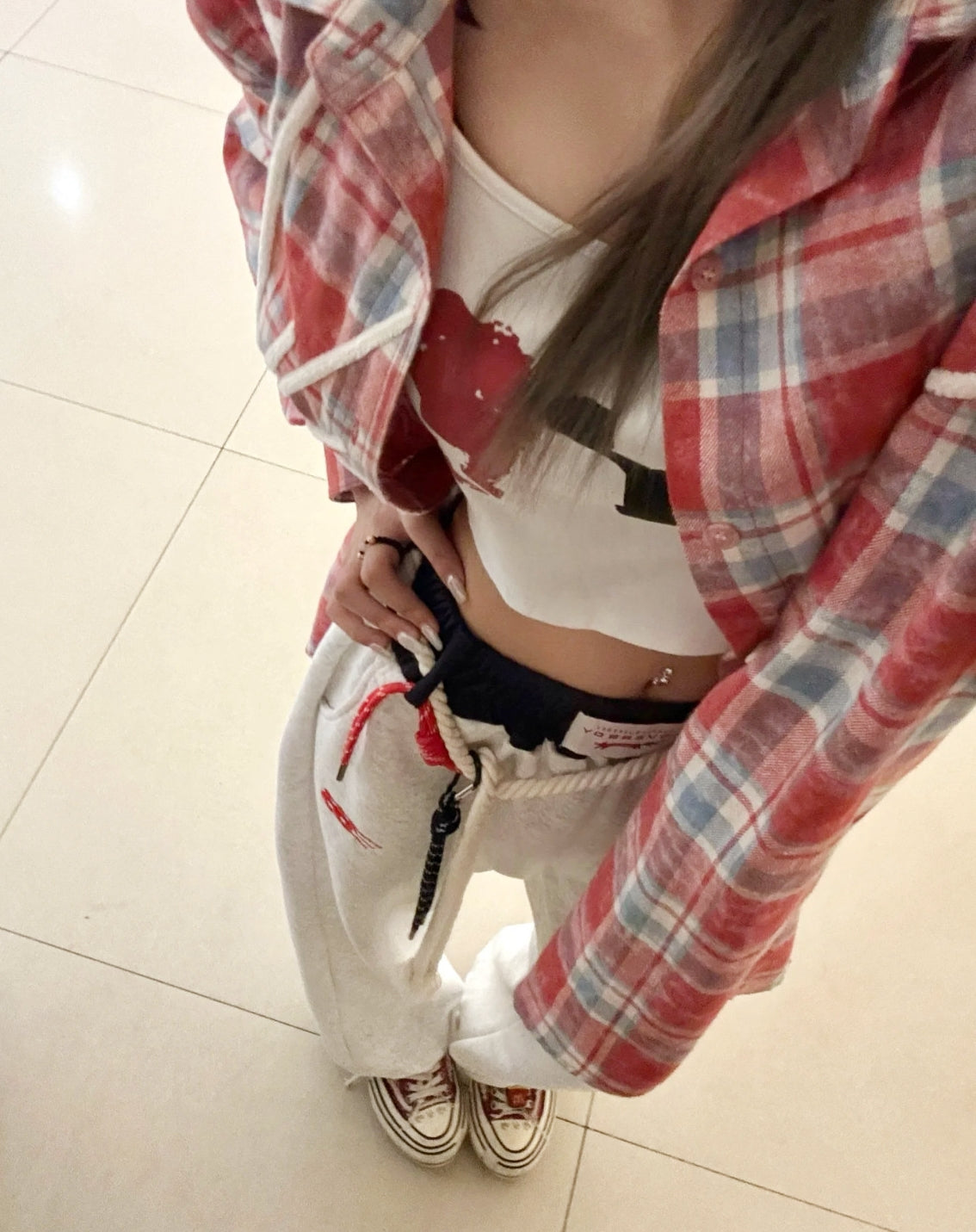 Jennie-Inspired Curved Fit Sweatpants