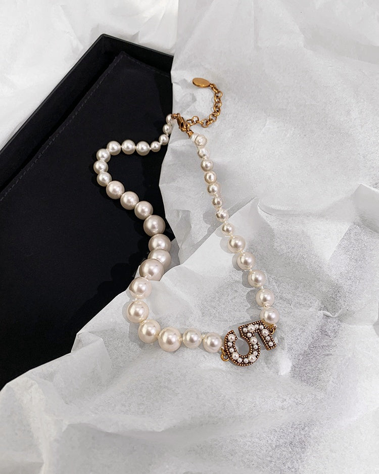 Chanel-Inspired No.5 Pearl Necklace