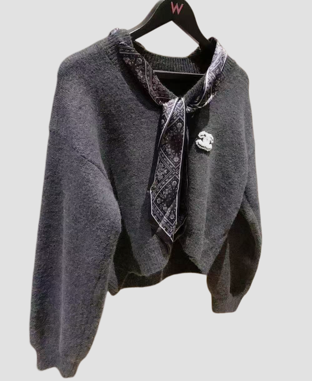 Graphite Grey Chunky Knit Set