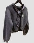 Graphite Grey Chunky Knit Set