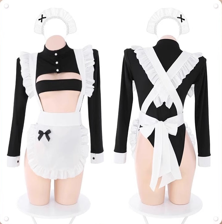 Multi-Piece Maid Costume Lingerie