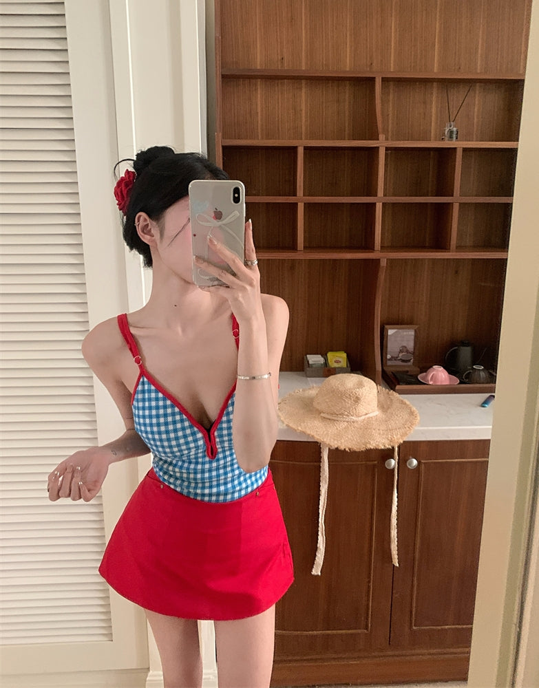 THAI BRAND APRILPOOLDAY-CLAUDIA&#39;S FOREVER ONE(Red Mini Dress 2-Piece Set Included)