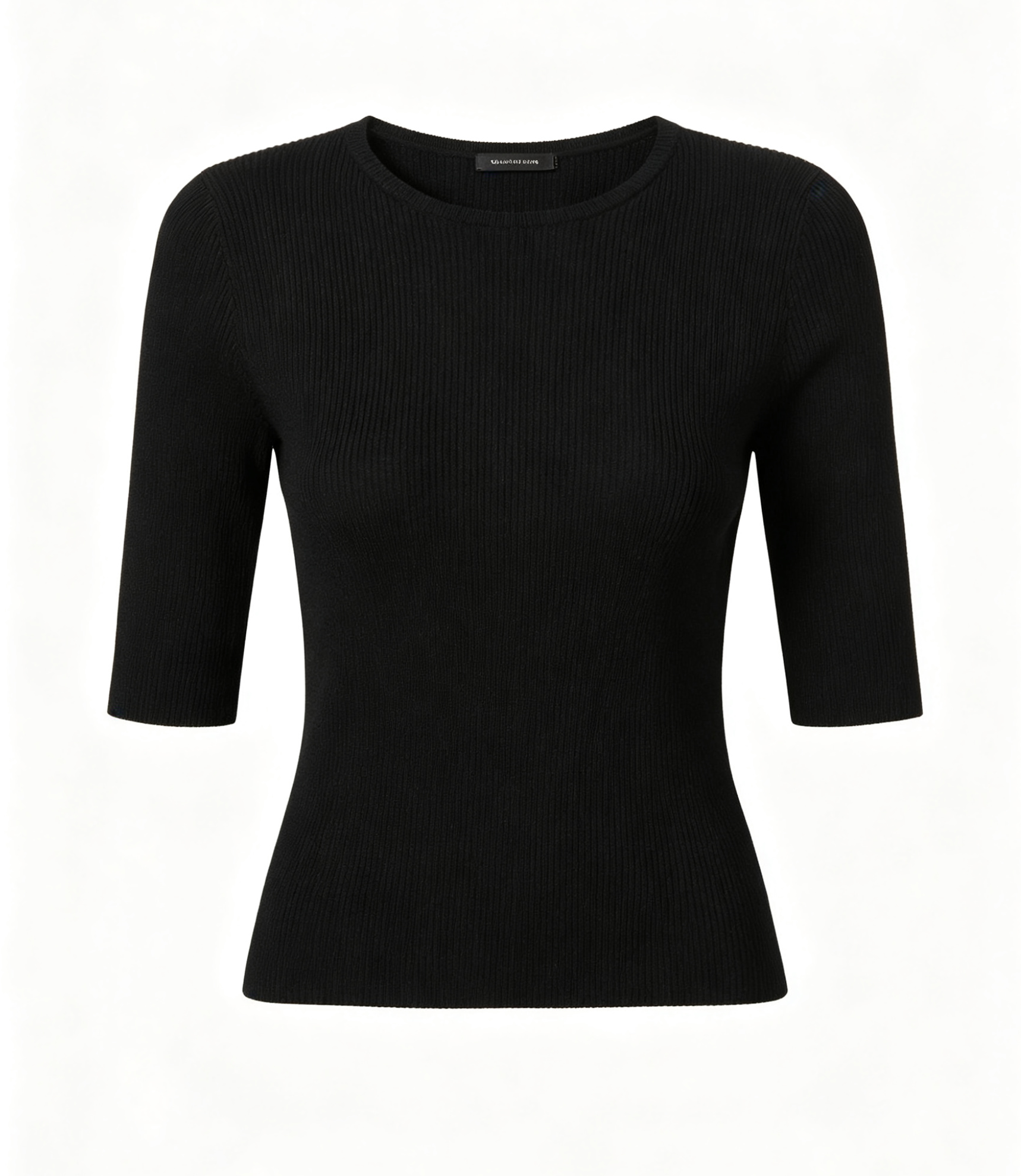 High-Stretch Cotton Half Sleeve Top