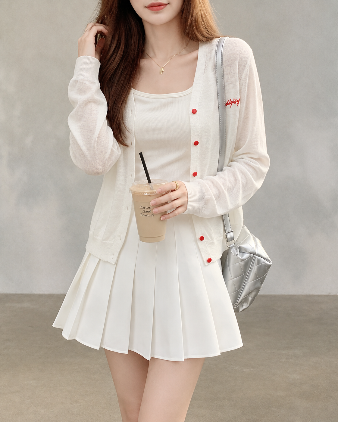 Korean-Style Lightweight Embroidered Sun Cardigan