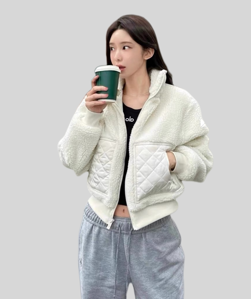 Shearling Patchwork Flight Jacket