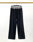 Ultra Draped Loose Straight-Leg “Shaking” Pants
