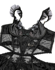 Sensual Lace Backless Bodysuit