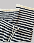 Upgraded Black &amp; White Striped Flannel Loungewear Set