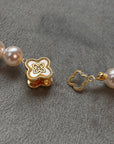 Korean-Inspired Floral Pearl Necklace