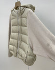 Heavyweight Recommendation 90% White Duck Down Knit Hooded Puffer Jacket