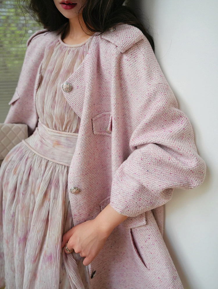 Smoky Lavender French Vintage Dress