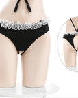 Multi-Piece Maid Lingerie Set (with Fishnet Stockings)