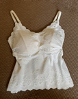 French lace camisole with built-in padded cups