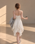 Lace-Trim V-Neck Cami Dress